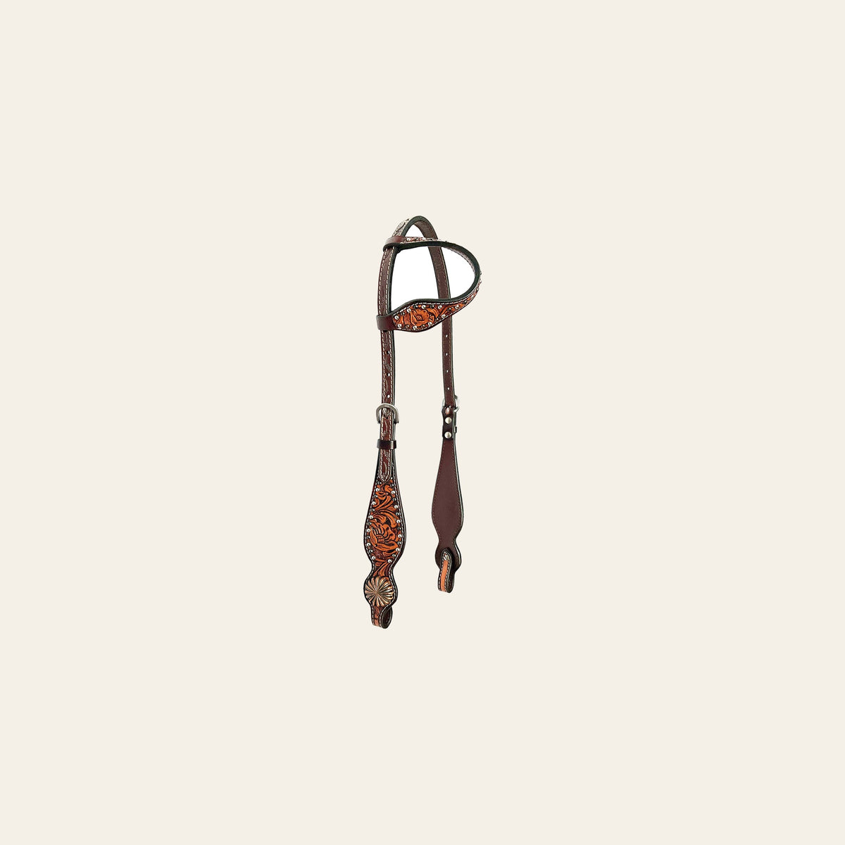 Bar H Equine American Leather Horse Saddle Tack One Ear Headstall Breast Collar Browband Wither Strap Set Eleanor Collection