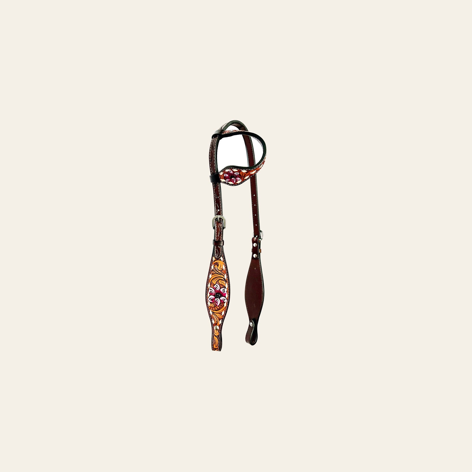 Bar H Equine American Leather Horse Saddle Tack One Ear Headstall Breast Collar Browband Wither Strap Set Tropical Chaya