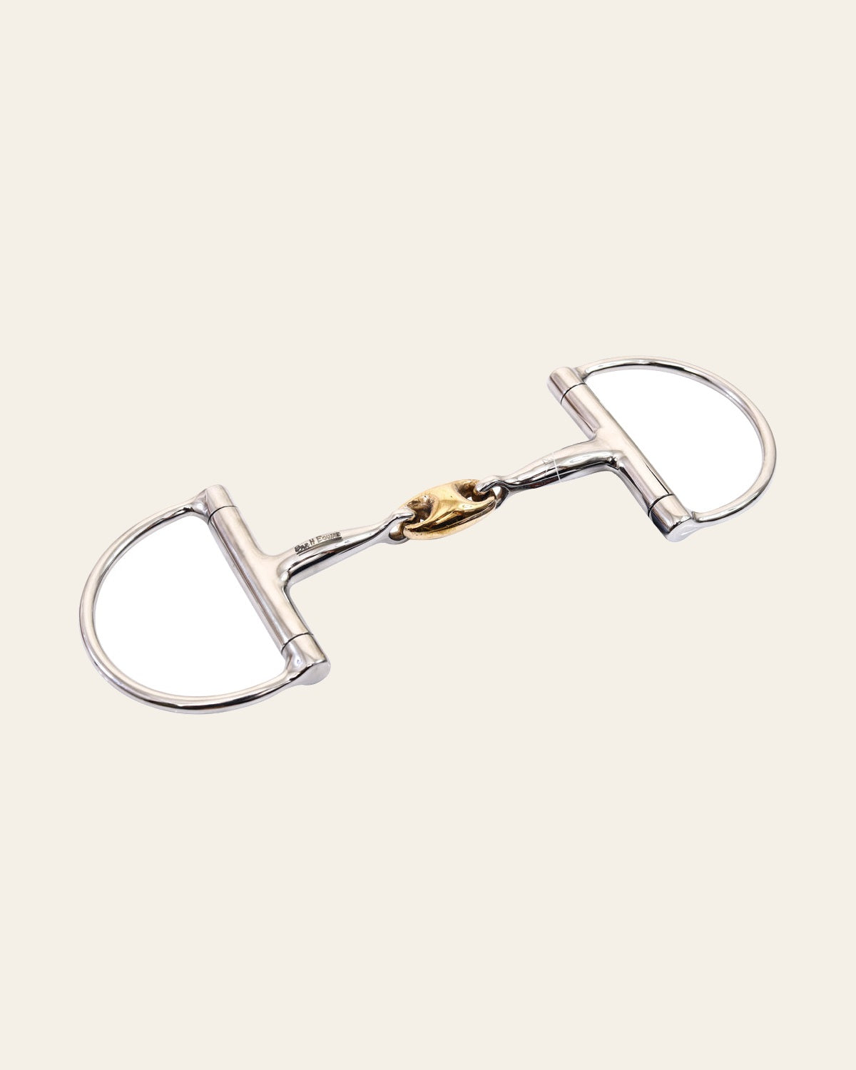 Bar H Equine Stainless Steel D-Ring Snaffle Bit with Copper Link – Gentle Jointed Mouth Horse Bit
