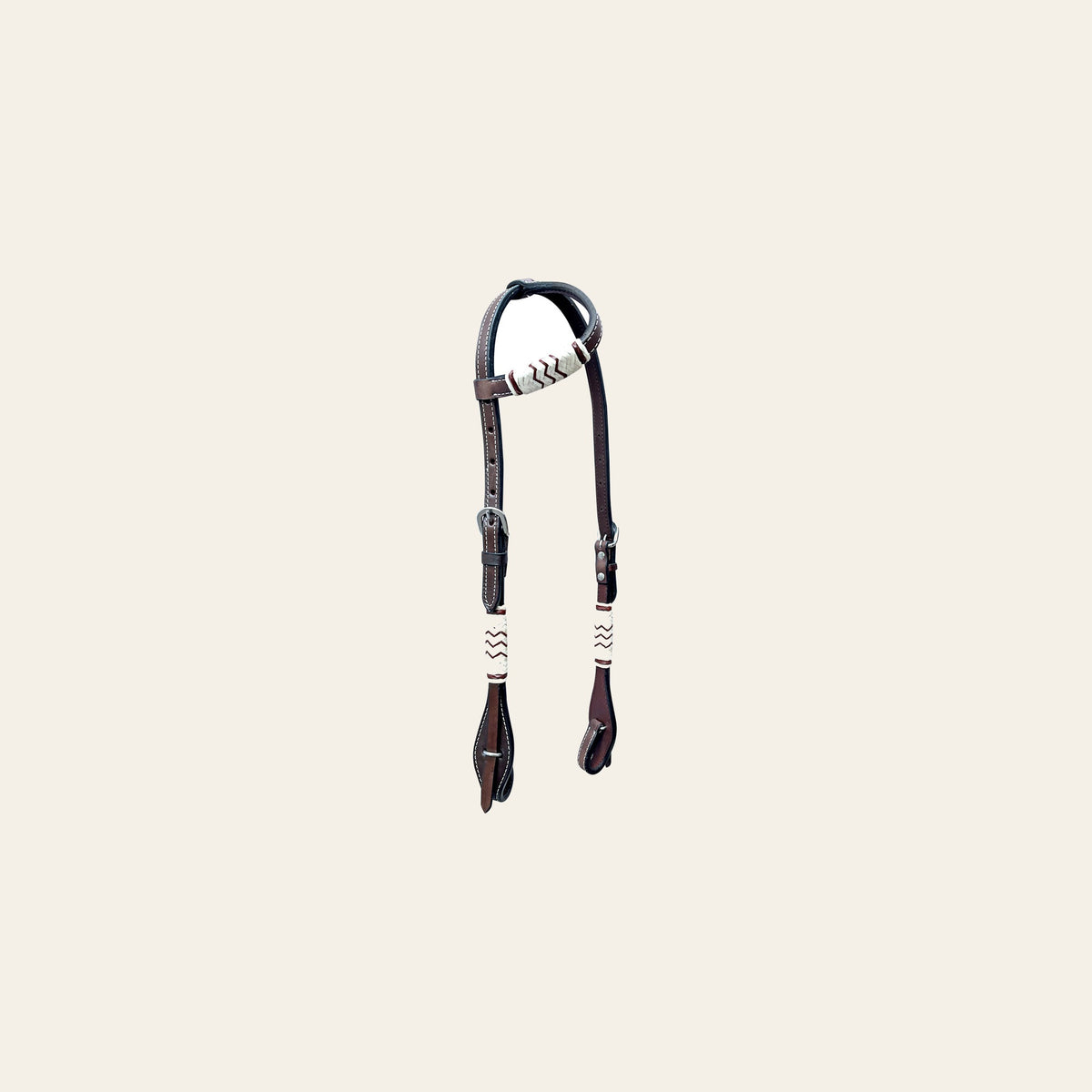 Bar H Equine American Leather Horse Saddle Tack One Ear Headstall | Breast Collar Browband Wither Strap Set BER271