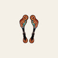 Bar H Equine Leather Spurs Straps for Adults Western Womens Spur Horse Riding Barrel Racing Show and Rodeo Strap Adult Women