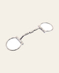 Bar H Equine Stainless Steel Small Port D Ring Bit W/Roller | Bits for Horses Horse Snaffle and Bridles