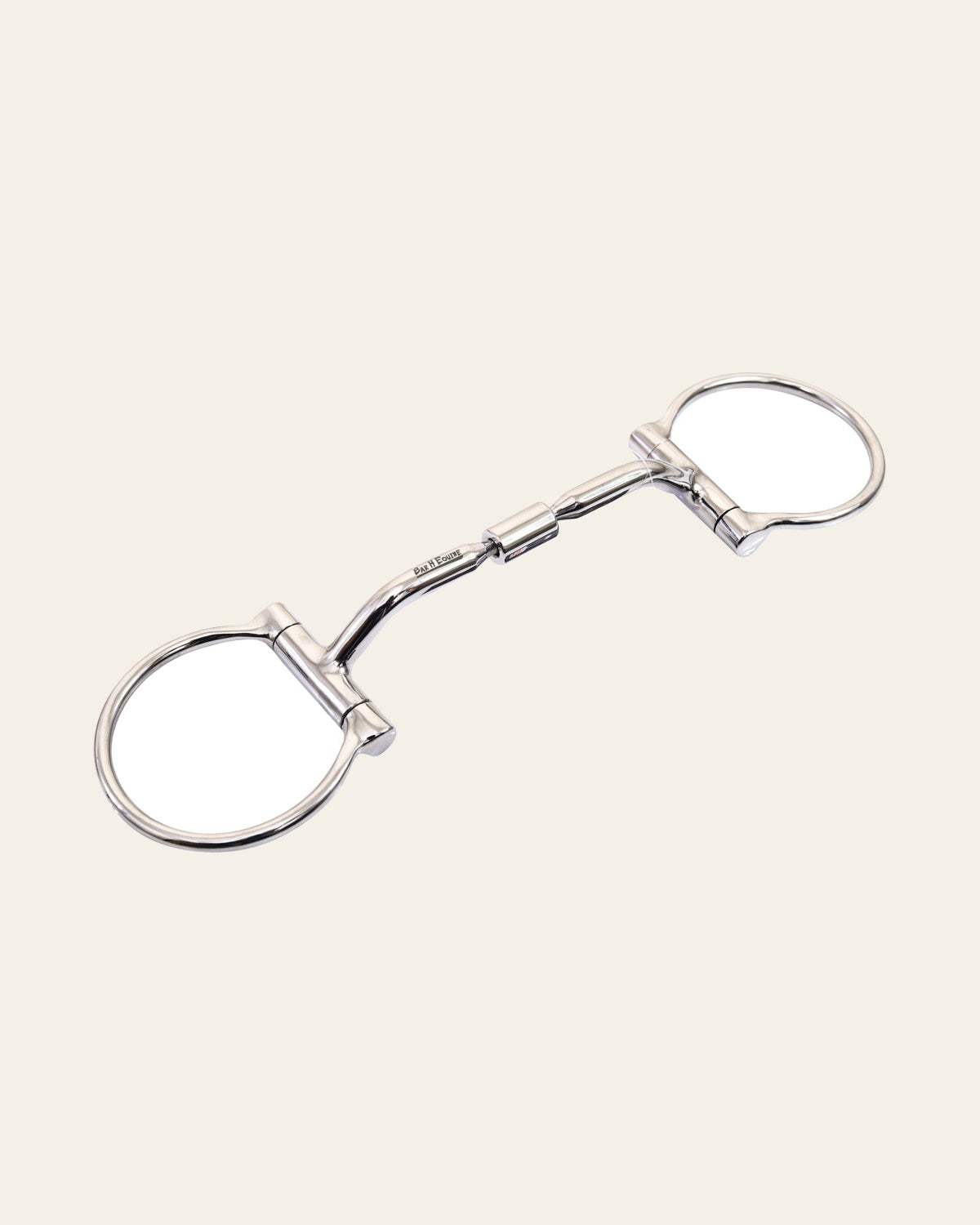 Bar H Equine Stainless Steel Small Port D Ring Bit W/Roller | Bits for Horses Horse Snaffle and Bridles