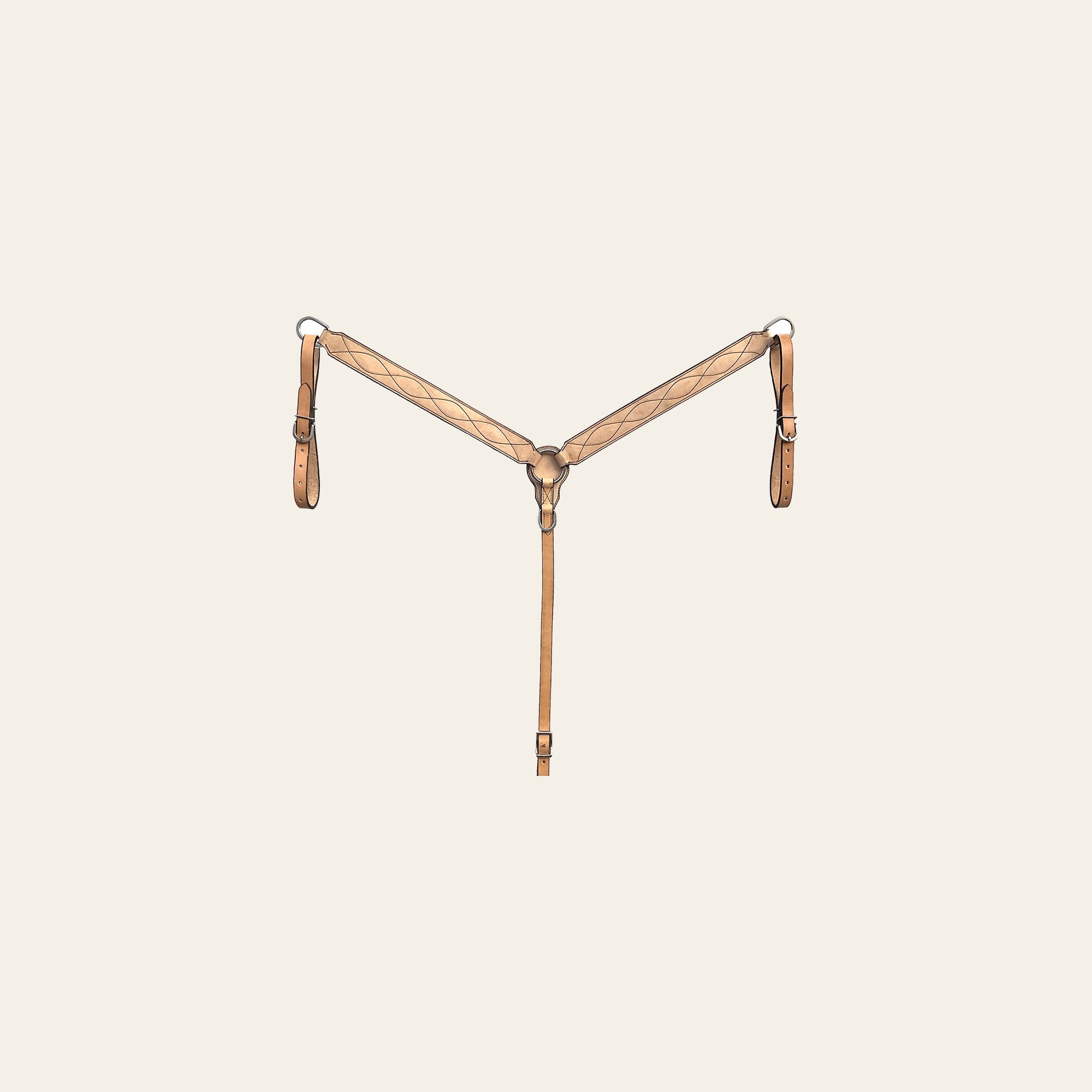 BAR H EQUINE Western Handtooled Leather Horse Headstall & Breast Collar Set | Tack