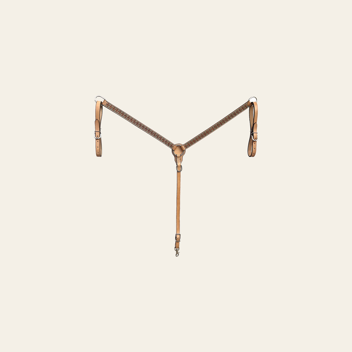 BAR H EQUINE Western Handtooled Leather Horse Headstall & Breast Collar Set | Tack