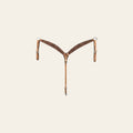 BAR H EQUINE Western Handtooled Leather Horse Headstall & Breast Collar Set | Tack
