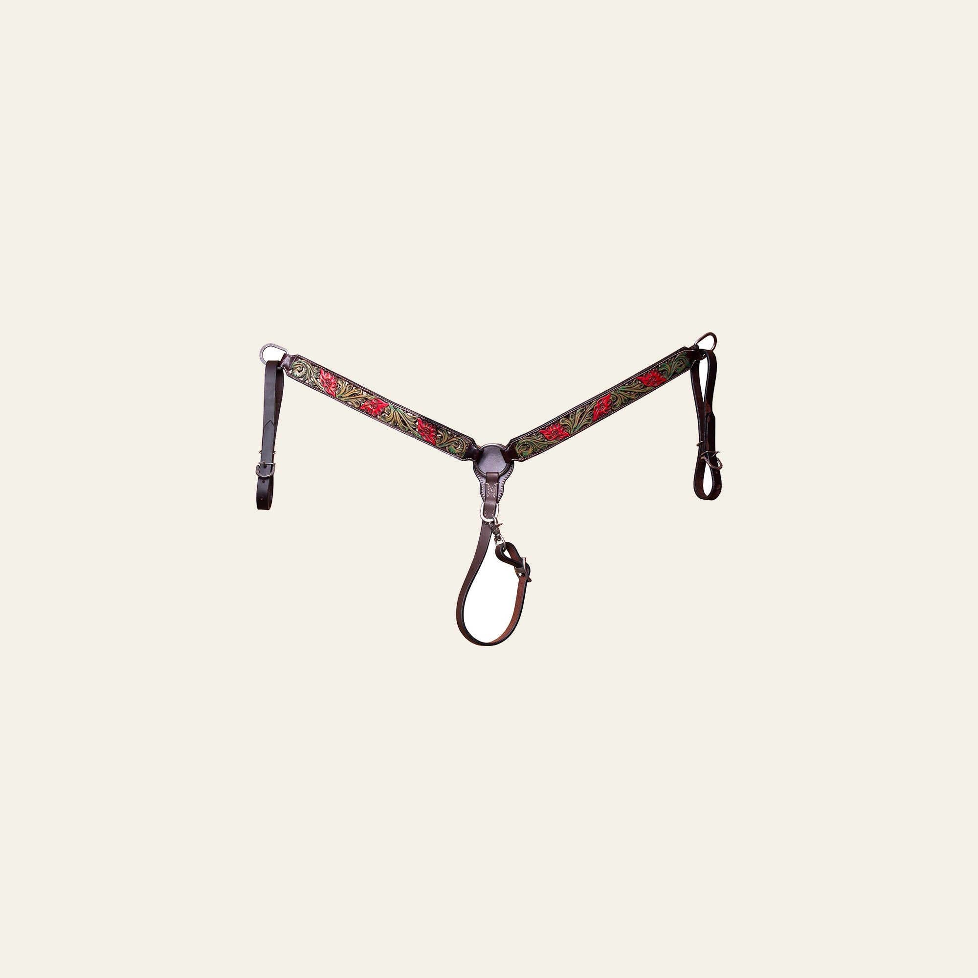 BAR H EQUINE Western Horse Genuine Leather Tack Set Dark Brown
