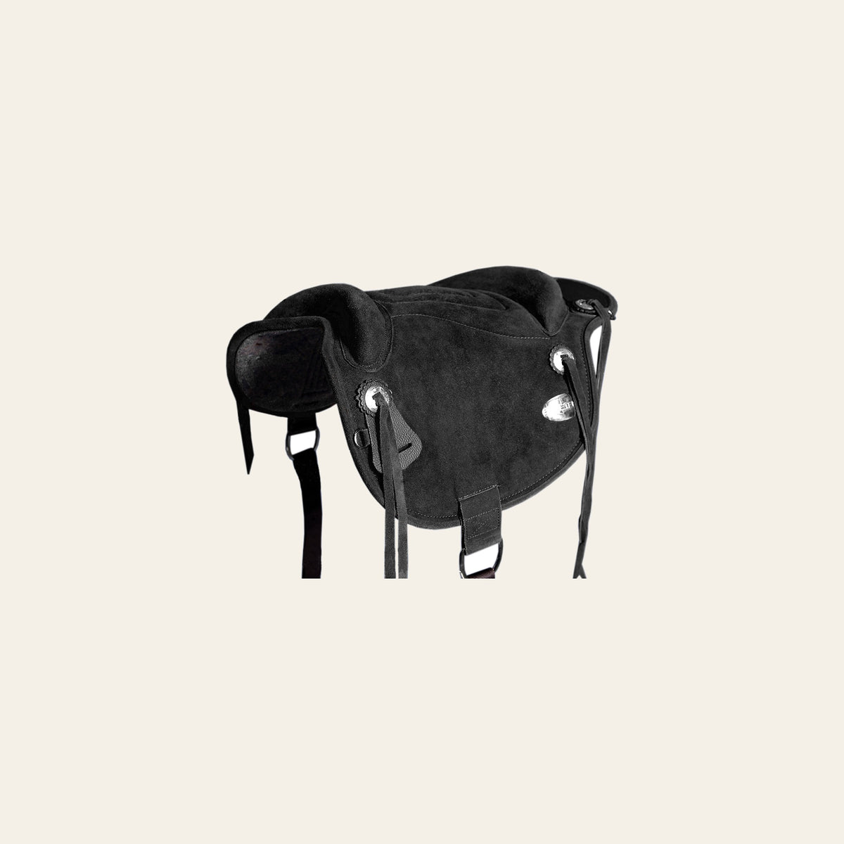 HILASON Western Baretek Bareback Pad Horsemanship Treeless Leather Black | Saddle Riding for Horses