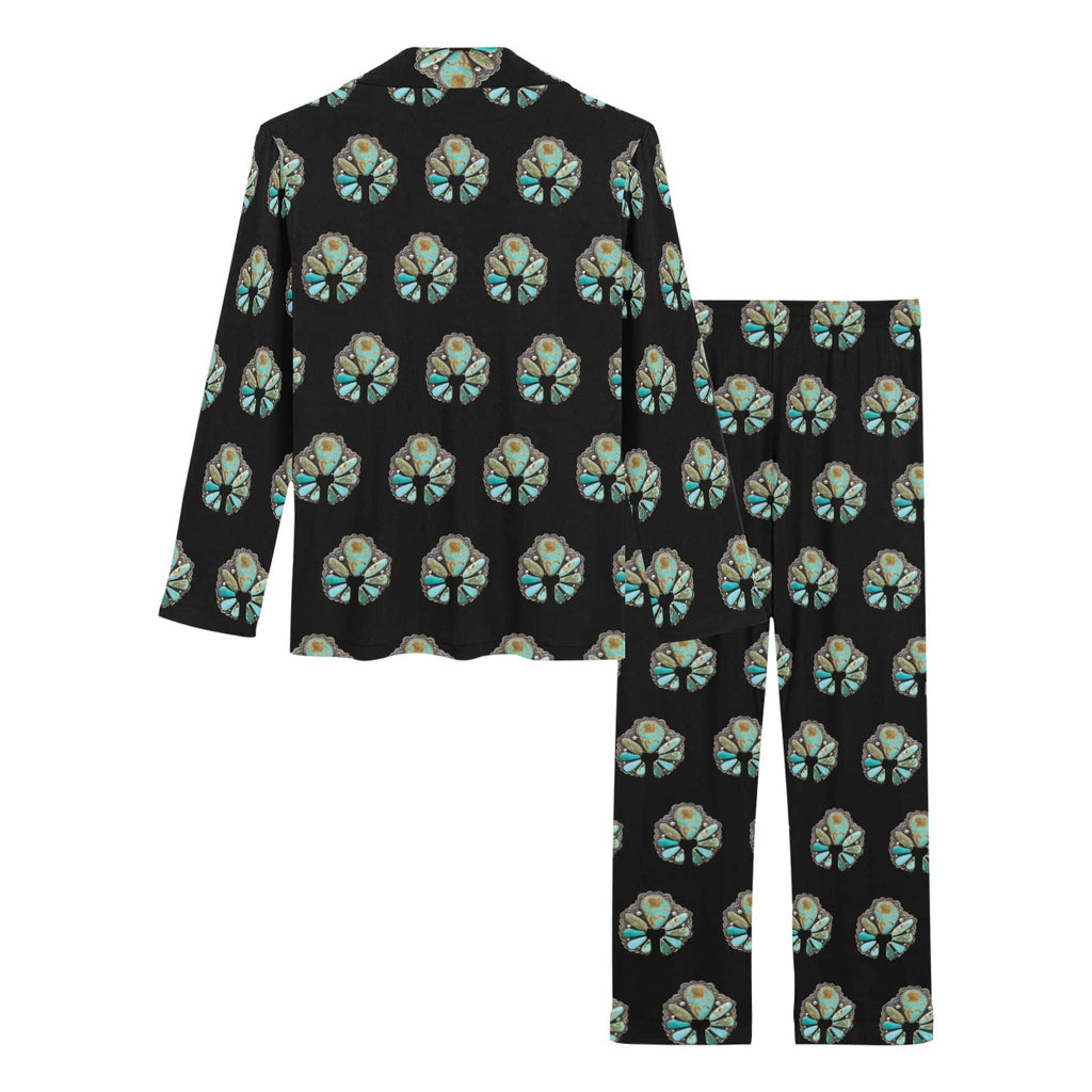 Baha Ranch Turquoise Naja Women's Western Long Pajama Set by Baha Ranch Western Wear - product image 5