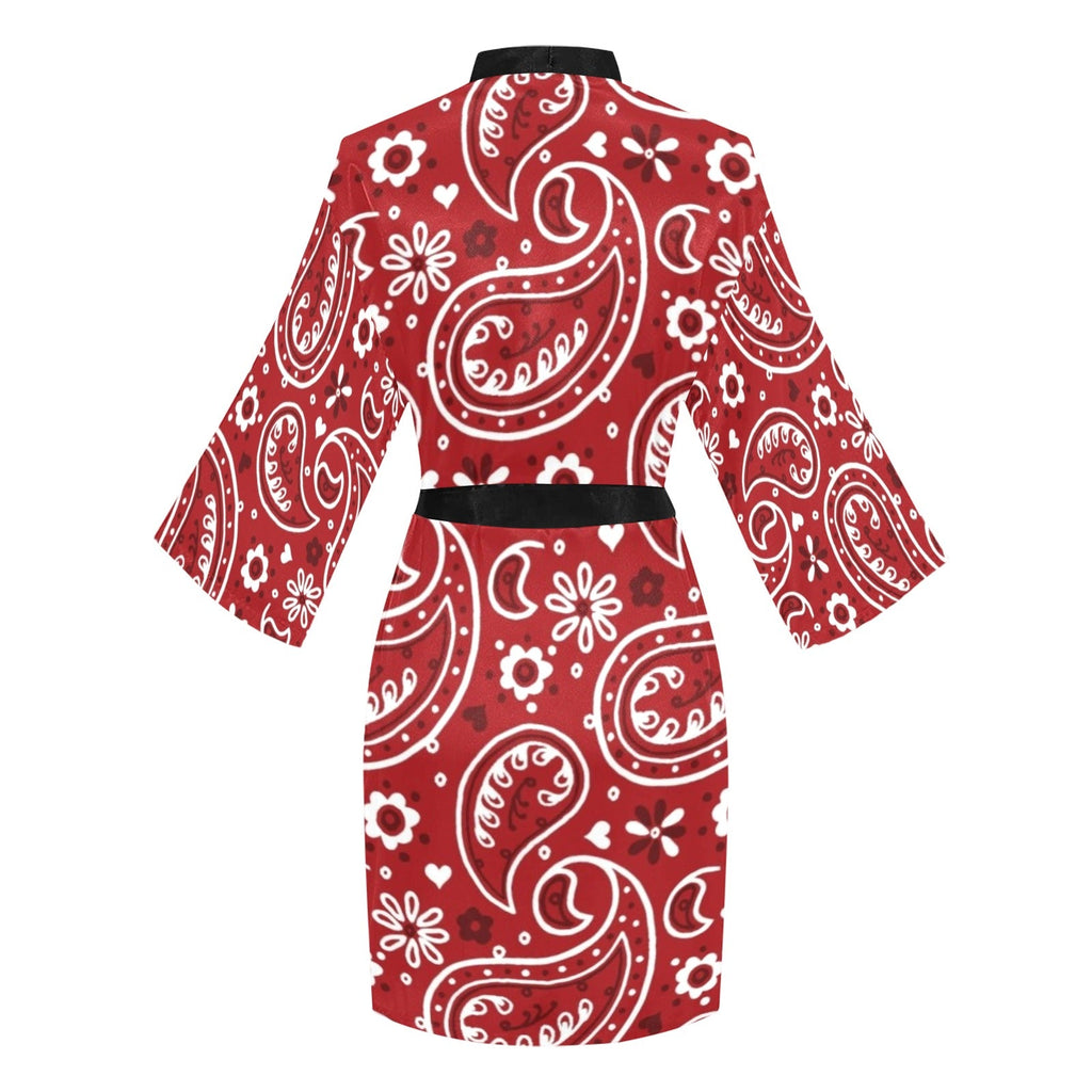 Baha Ranch Red Bandana Women's Lounge Kimono Robe by Baha Ranch Western Wear - product image 4