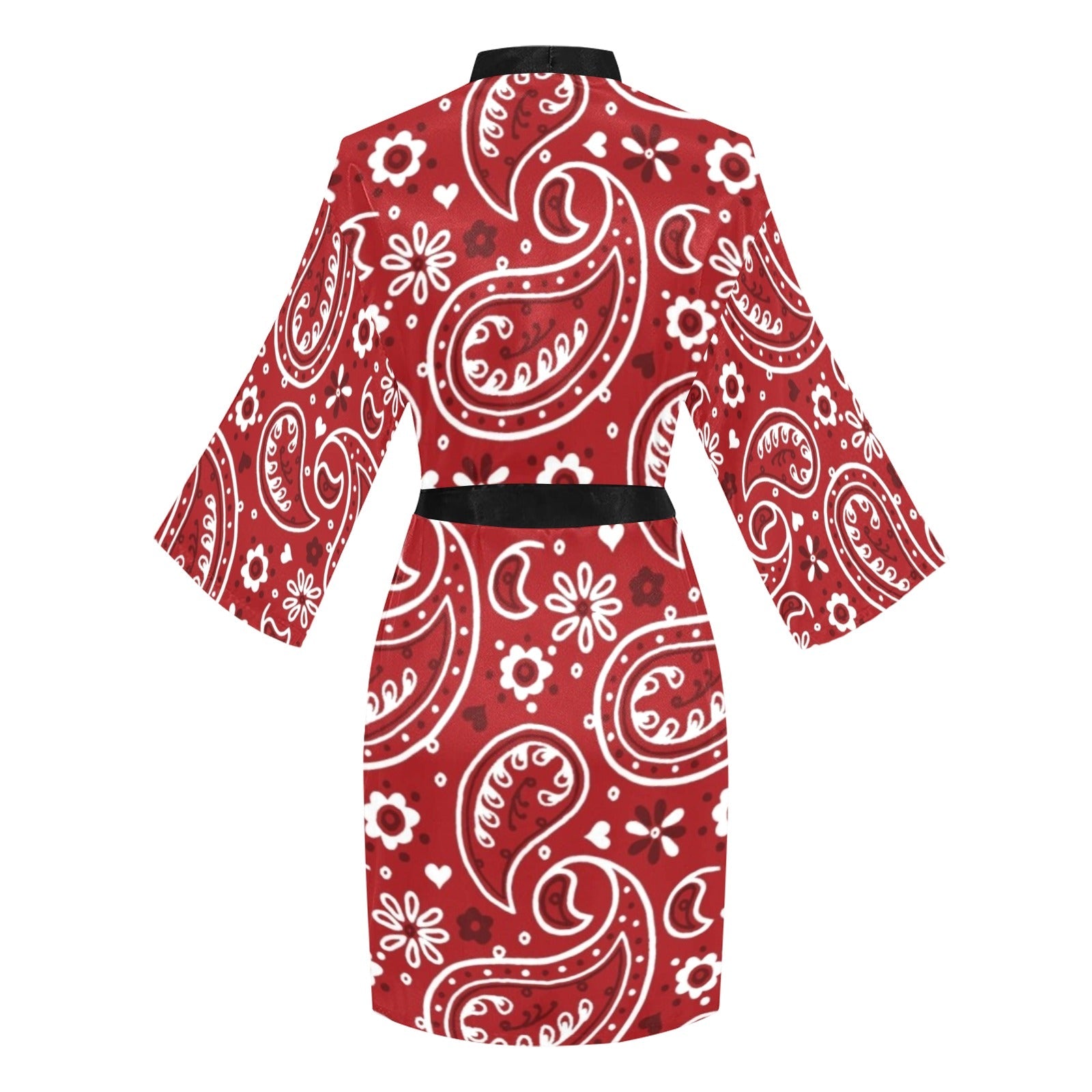 Baha Ranch Red Bandana Women's Lounge Kimono Robe by Baha Ranch Western Wear - product image 4