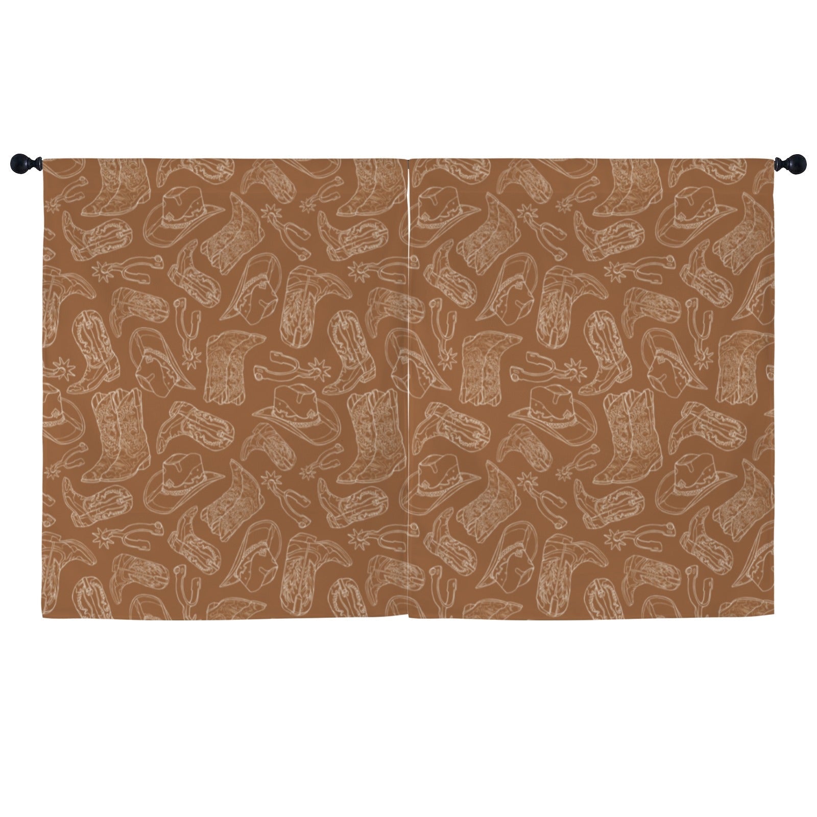 Baha Ranch Western Print Curtains (52" x 63" ) Made in America by Baha Ranch Western Wear - product image 2
