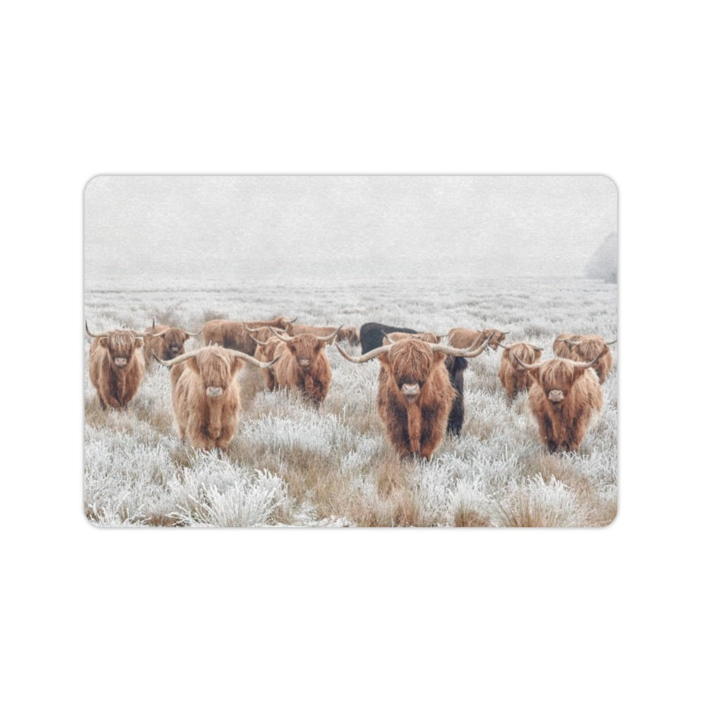 Highland Cow Herd Floor Mat Doormat 24" x 16" Made in America by Baha Ranch Western Wear - product image 2