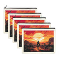 Baha Ranch Western Cowboy Sunset Cosmetic Bag Pack of 5 Made in America by Baha Ranch Western Wear - product image 2