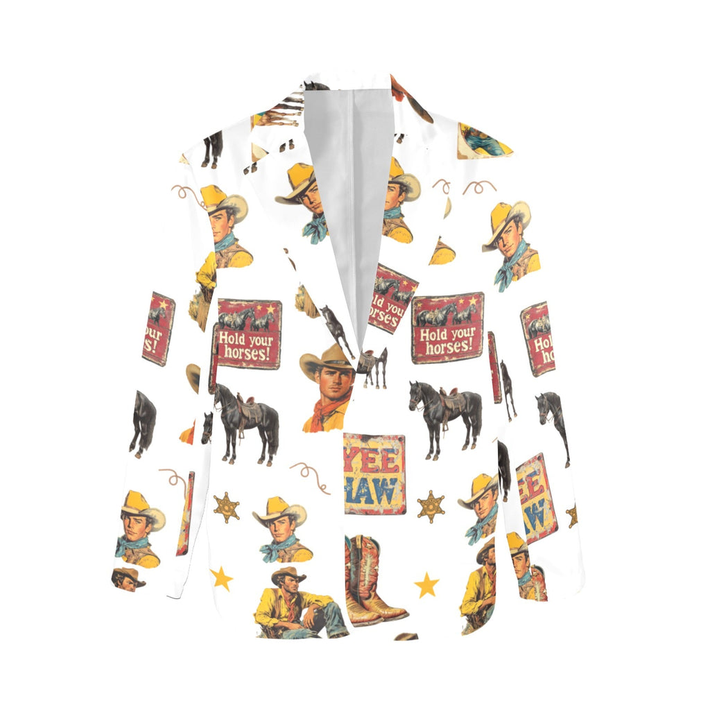 Baha Ranch Vintage Cowboy Collage Western Women's Blazer by Baha Ranch Western Wear - product image 4