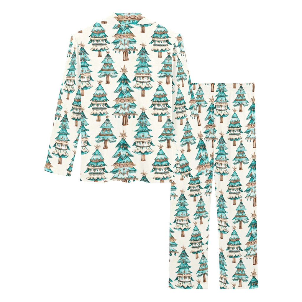 Baha Ranch Turquoise Christmas Tree Women's Western Pajamas by Baha Ranch Western Wear - product image 4