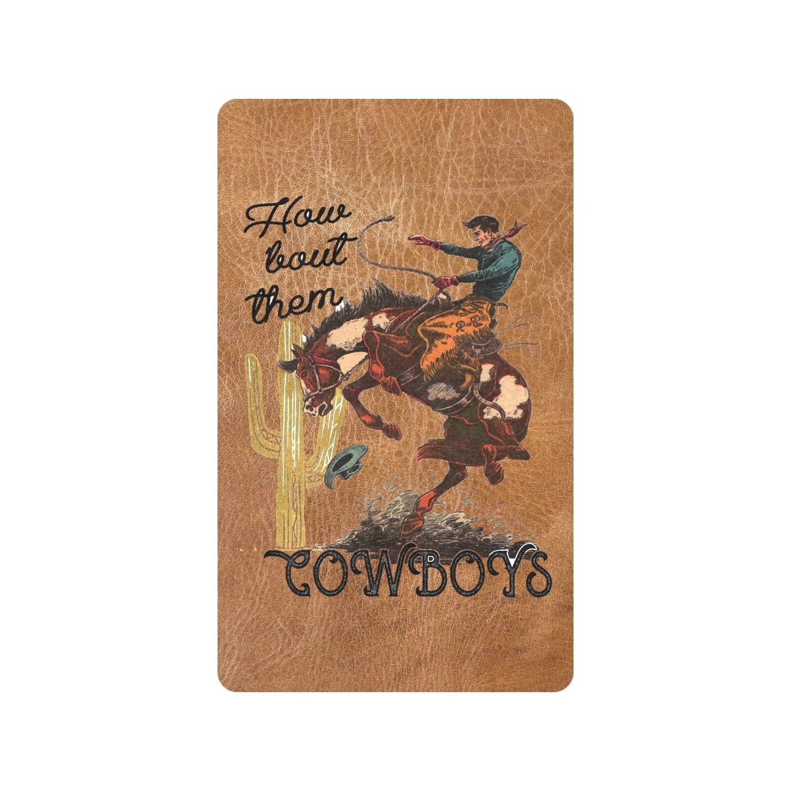 How Bout Them Cowboys Floor Mat 30" x 18" Made in America by Baha Ranch Western Wear - product image 2