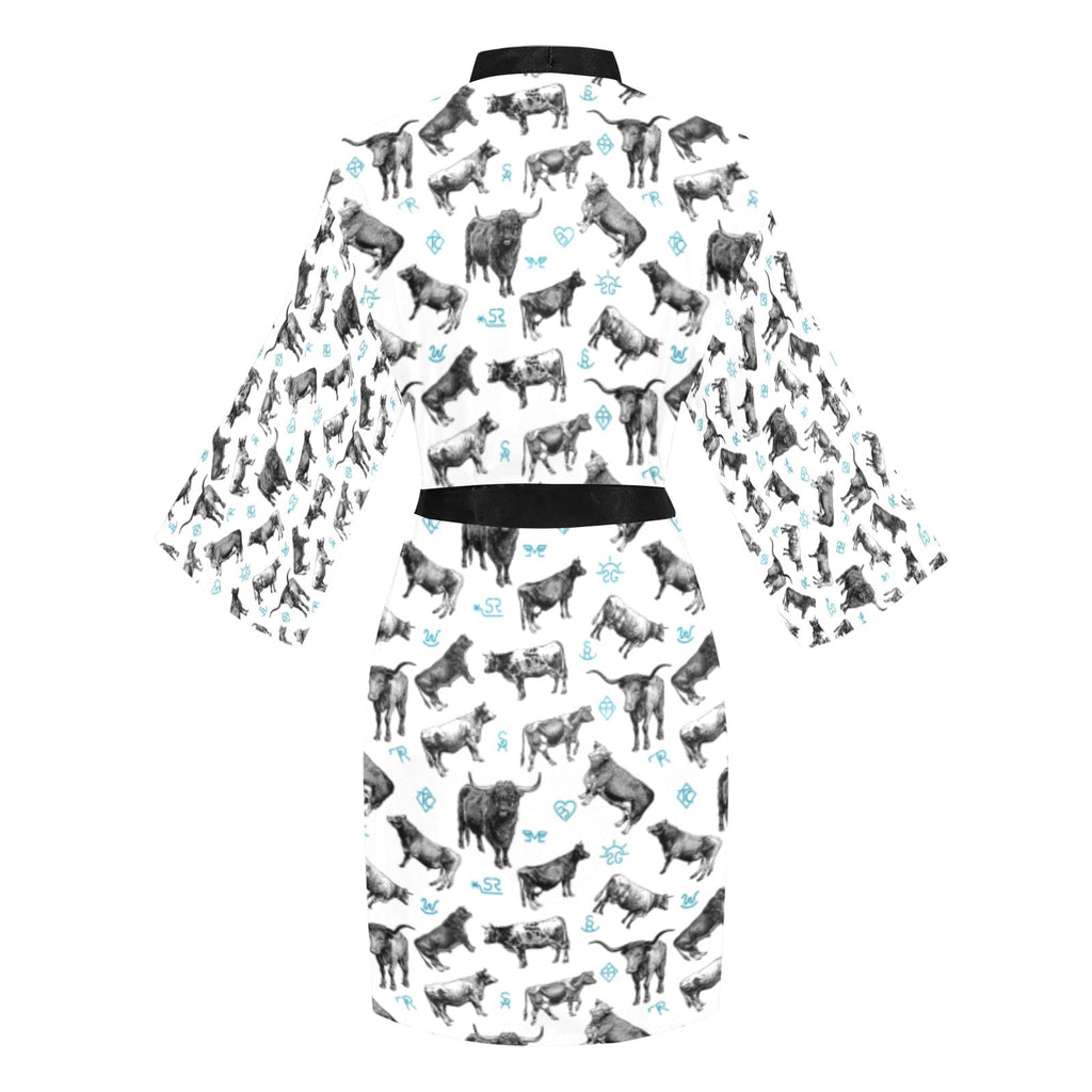 Baha Ranch Cattle and Brands Women's Lounge Kimono Robe by Baha Ranch Western Wear - product image 4