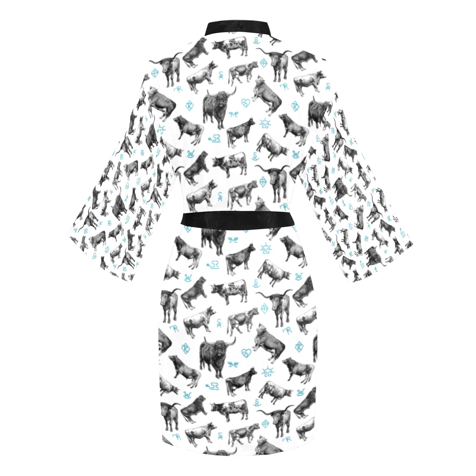 Baha Ranch Cattle and Brands Women's Lounge Kimono Robe by Baha Ranch Western Wear - product image 4