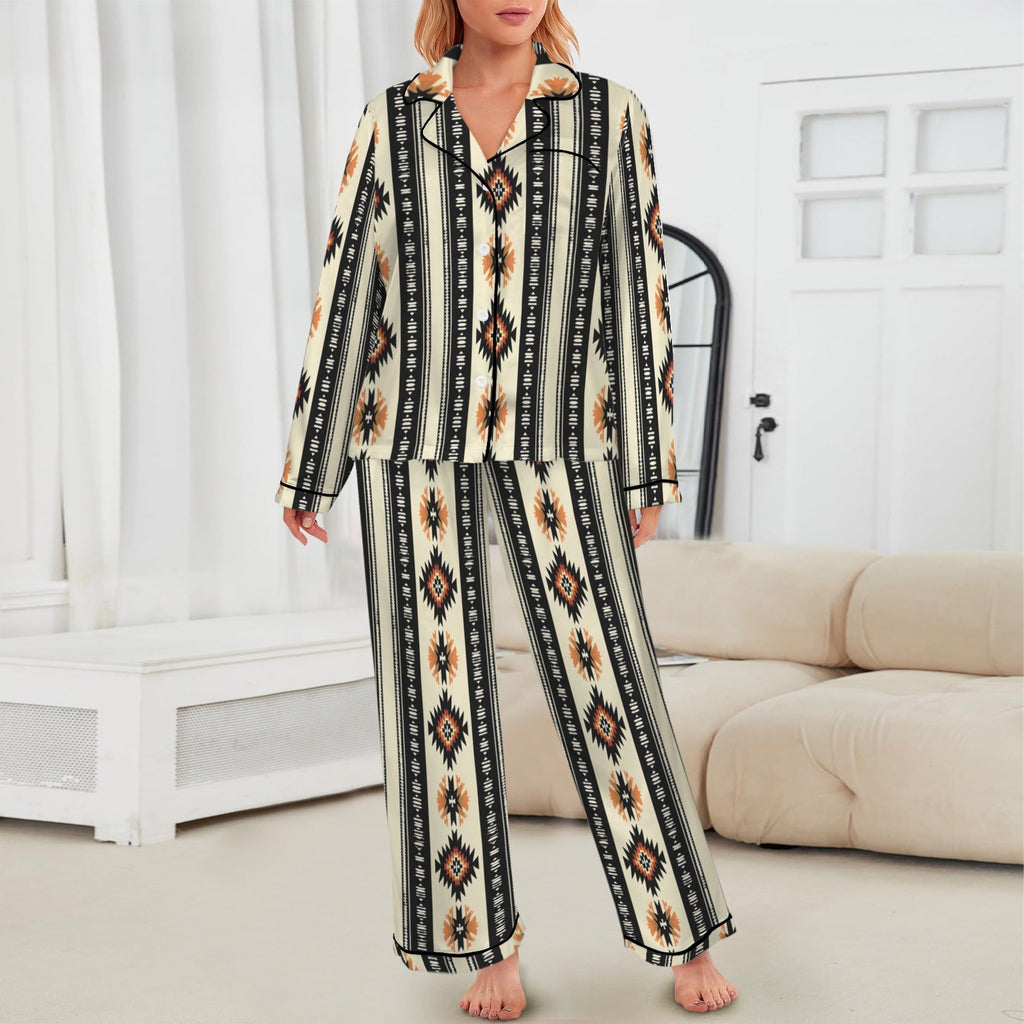 Baha Ranch Colores de Mexico Southwestern Aztec Satin pajamas by Baha Ranch Western Wear - product image 2