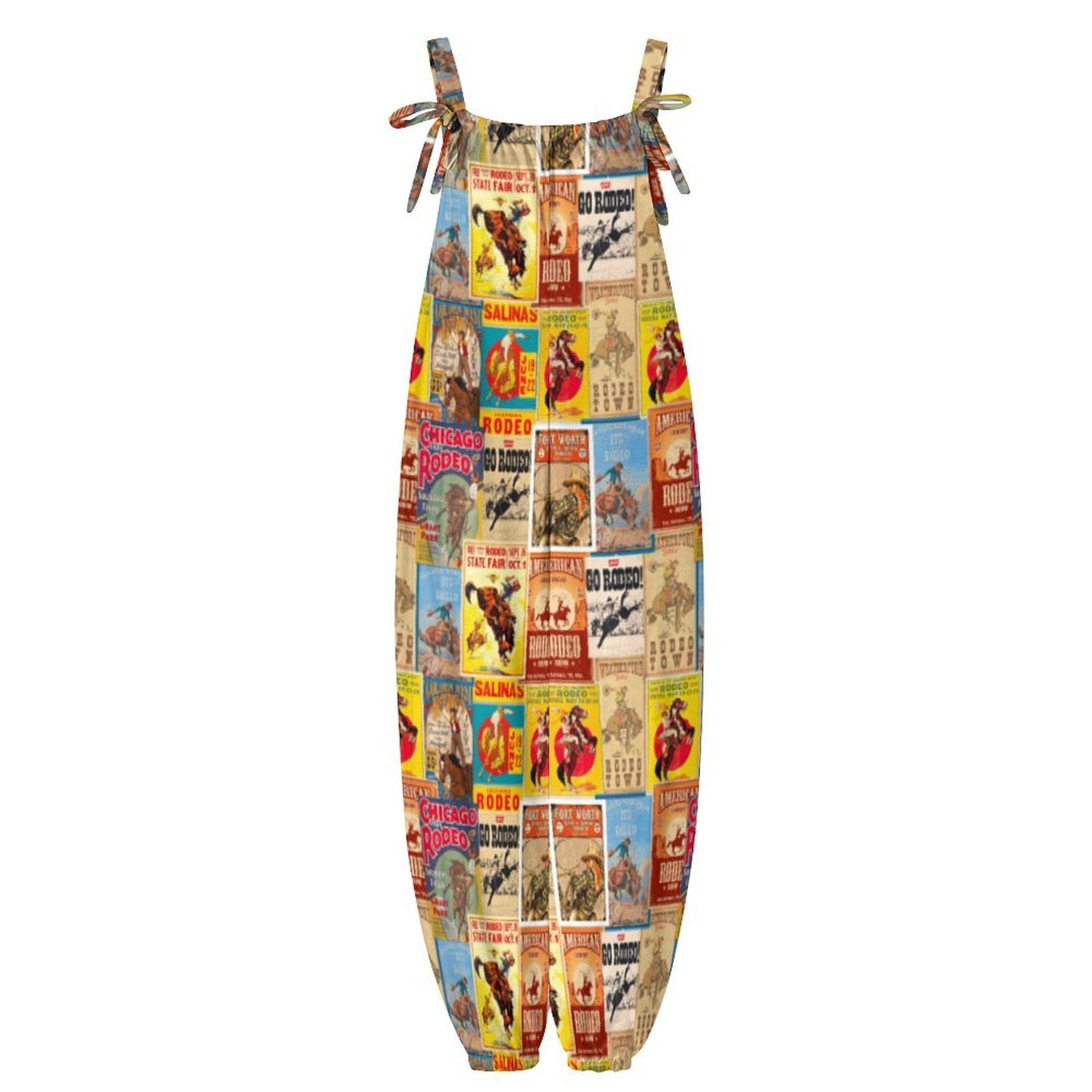 Baha Ranch Vintage Rodeo Poster Overalls Jumpsuit by Baha Ranch Western Wear - product image 5