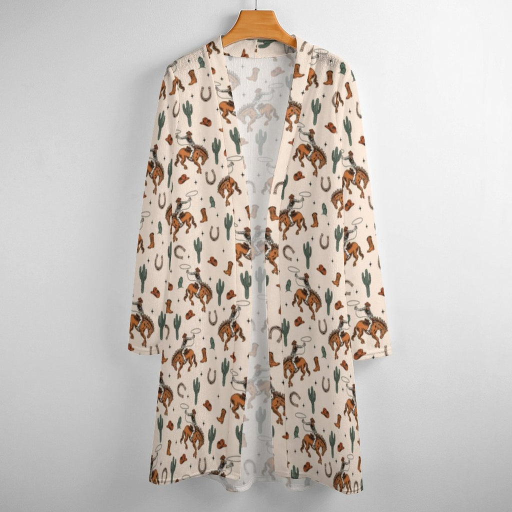 Baha Ranch Rodeo Cowboy Print Lightweight Cardigan by Baha Ranch Western Wear - product image 8