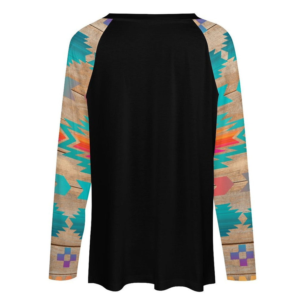 Baha Ranch Western Native Wolf Long Sleeve Tee by Baha Ranch Western Wear - product image 3