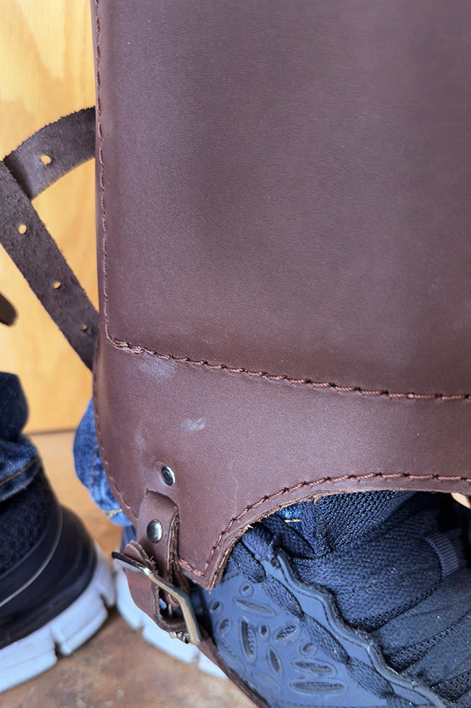 HILASON Protective Western Shin Guards for Bull Riders Men Flexible Rodeo Leg Protection Adjustable Breathable Cowboy Riding Shin Protector Gear