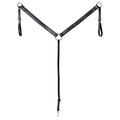 HILASON Western Horse Genuine Leather Breast Collar Tack Plain Black