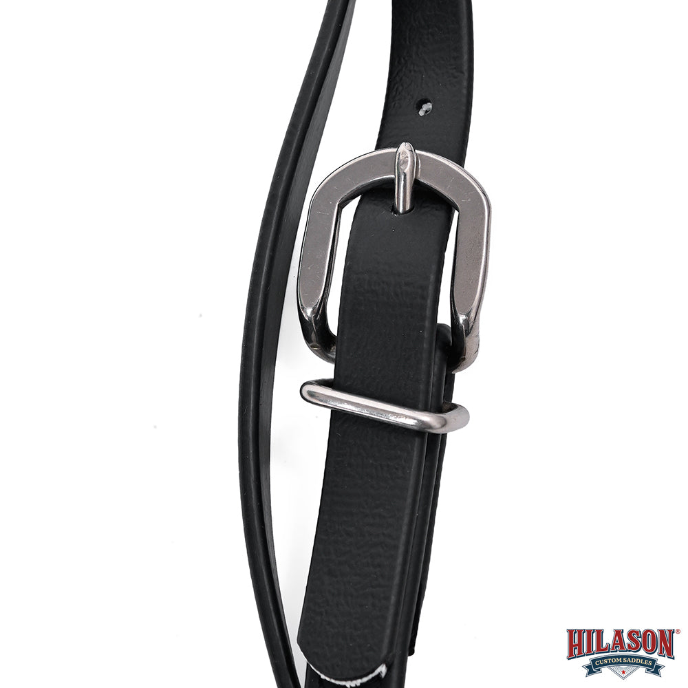 Western Horse Genuine Leather Headstall Tack Plain Black