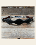 Black Basketweave Wither Strap #WSBB on a warm cream background