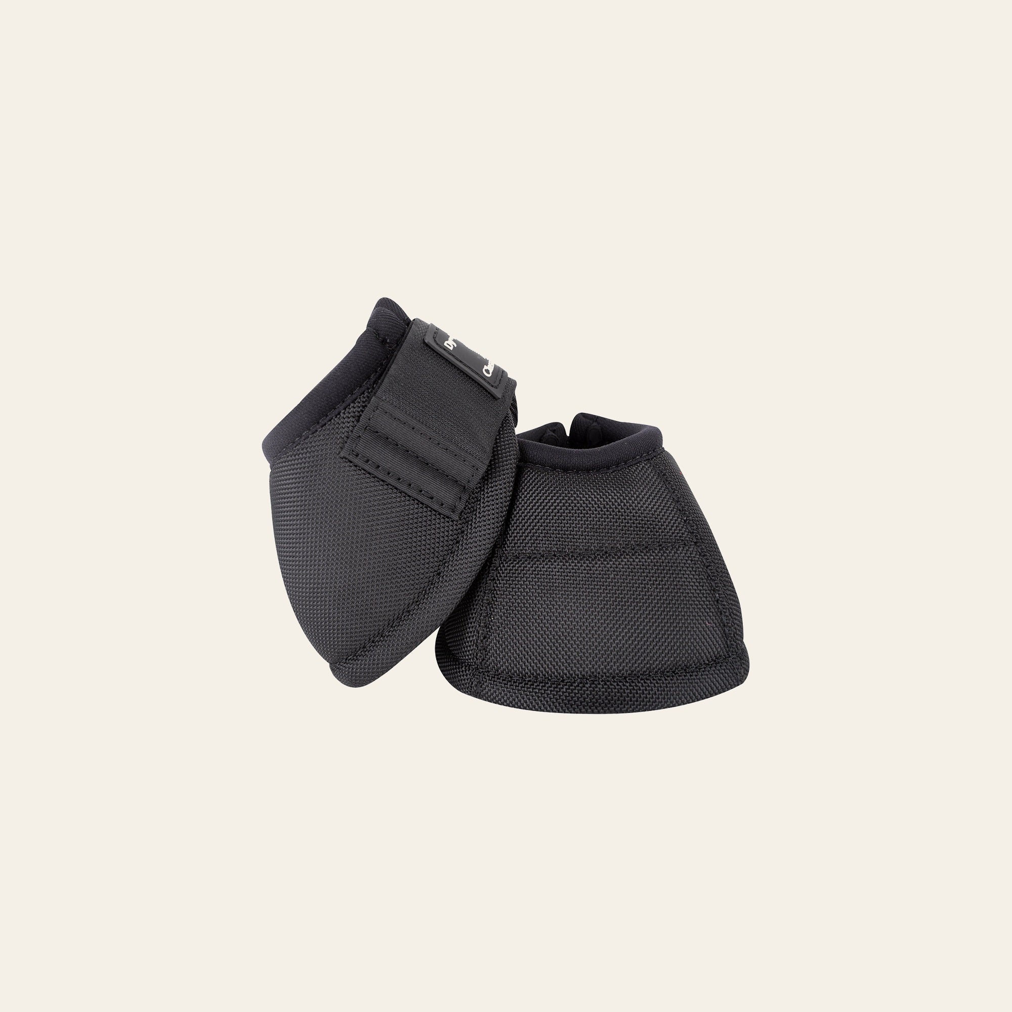 Black Classic Equine No Horse Turn Bell Boots Pair