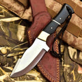 Handcrafted Stainless Steel Outdoor Knife with Black Resin Handle | JW SteelCrafts