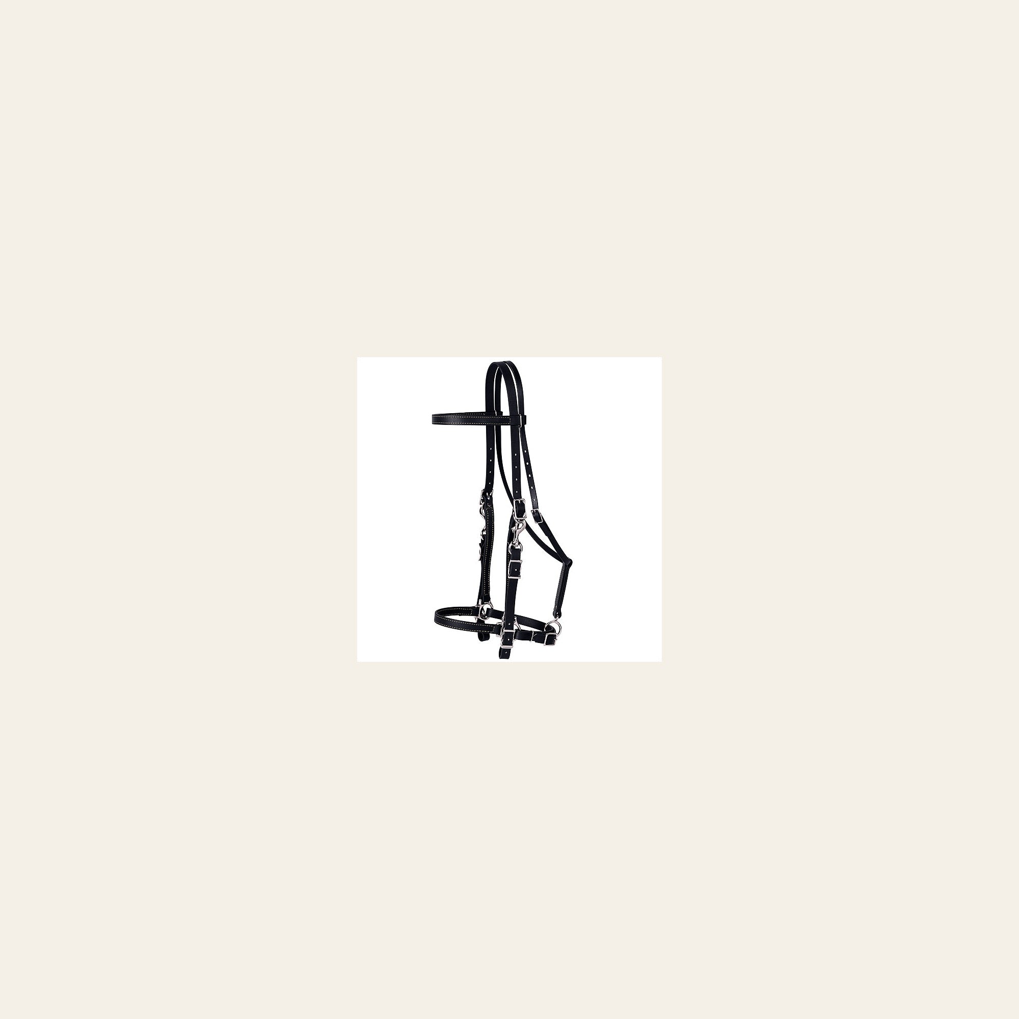Black Western Tack Brahma Webb Horse Halter Bridle By Weaver Leather