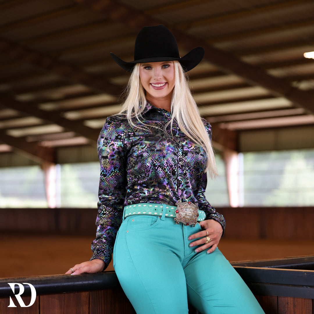 Black Venom Performance Rodeo Shirt