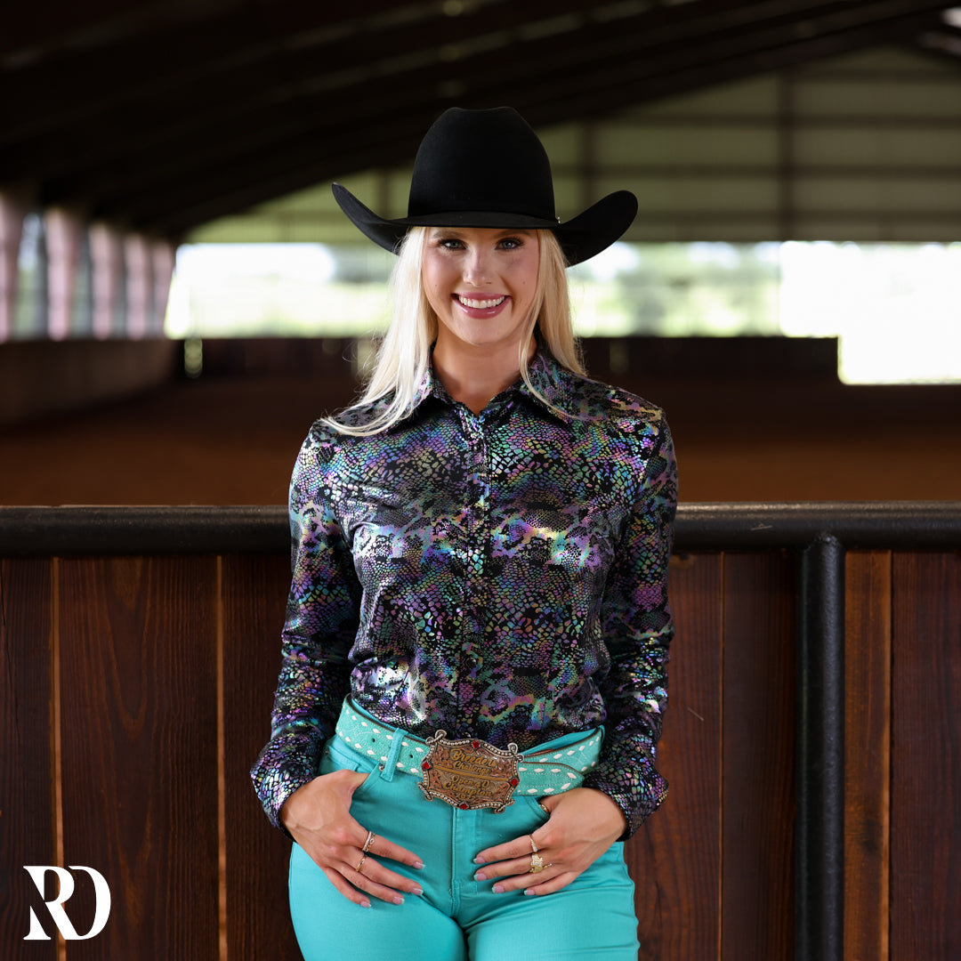 Black Venom Performance Rodeo Shirt — view 3