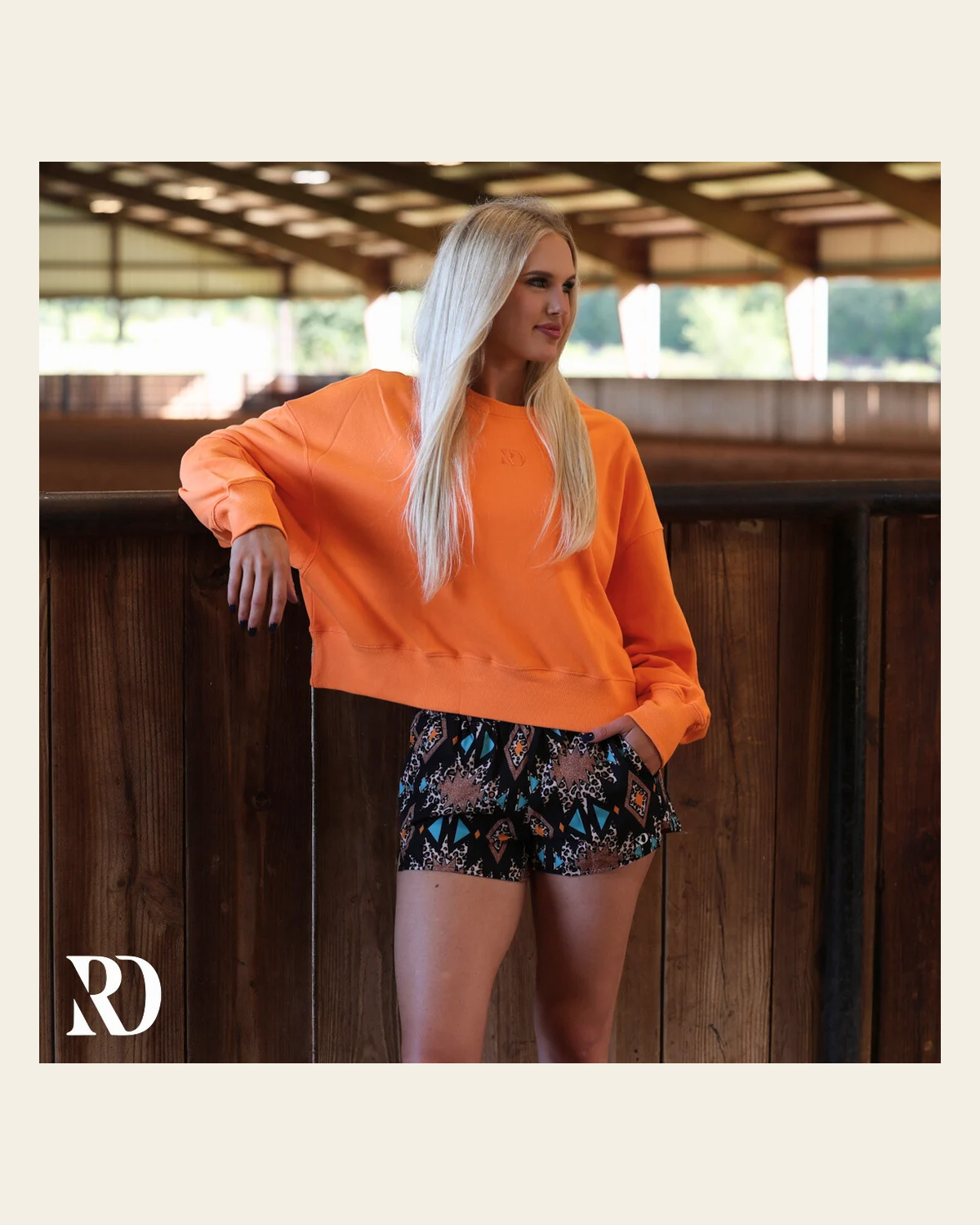 Tone Pullover | Blaze on a warm cream background