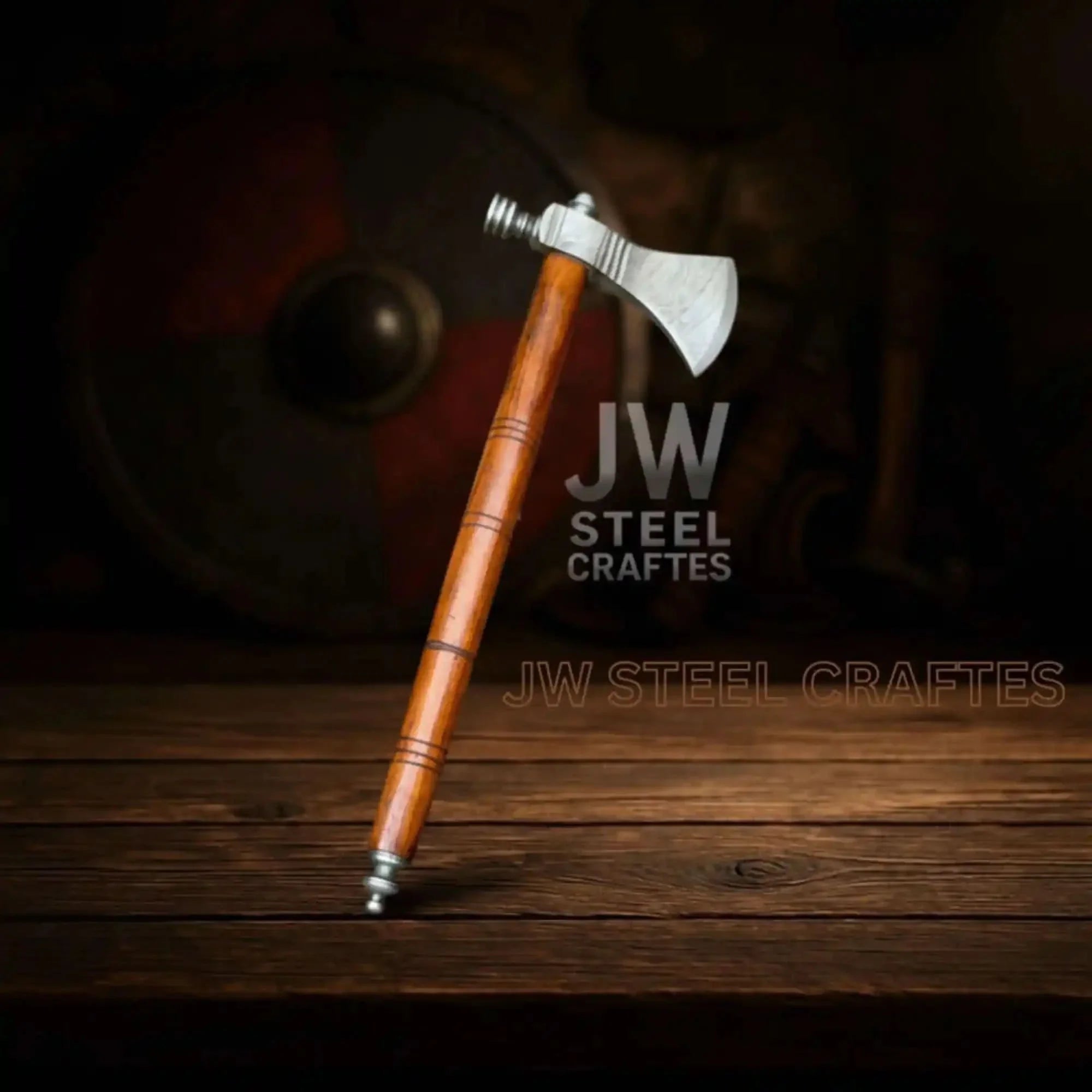 Damascus Pipe Tomahawk Hand Forged Viking Axe