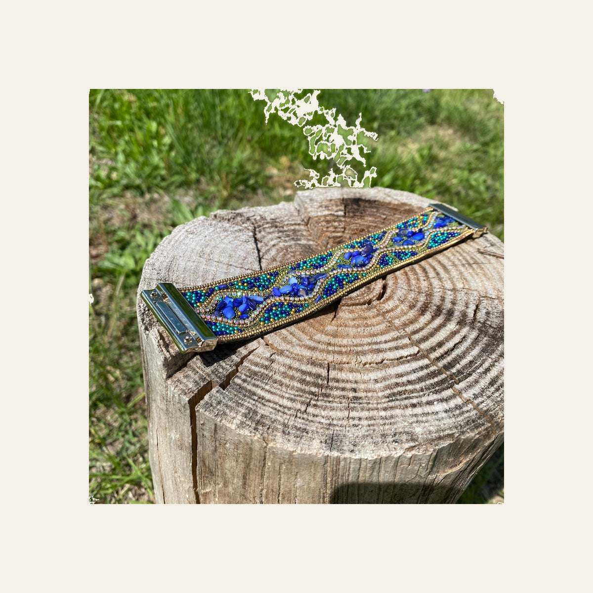 Blue & Green Stone Fashion Bracelet XI109