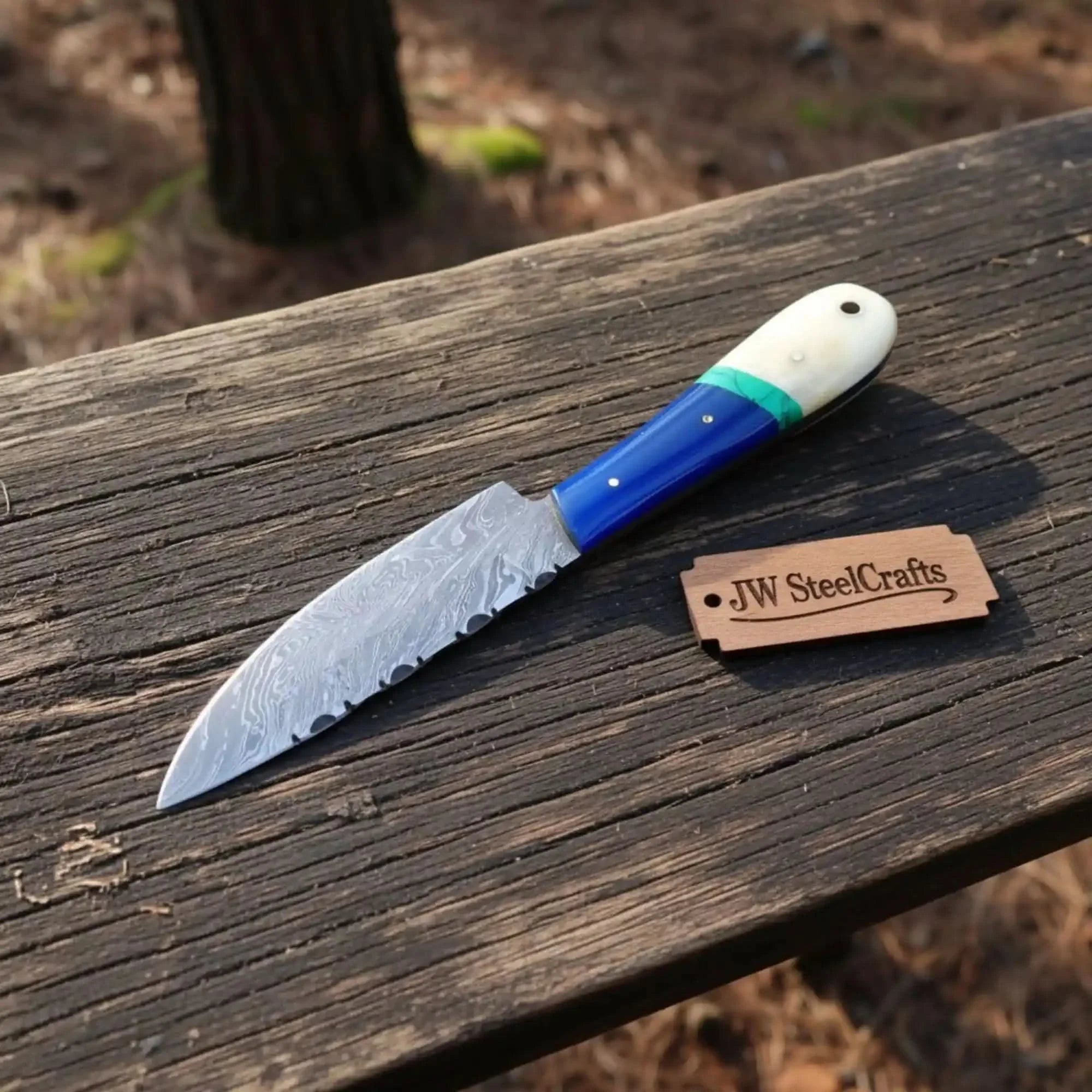 Fixed blade Hunting Skinner Knife by JW SteelCrafts.