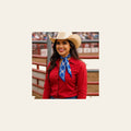 Blue Western Skinny Mini Wild Rag Scarf / Cowgirl Necktie  #TW126