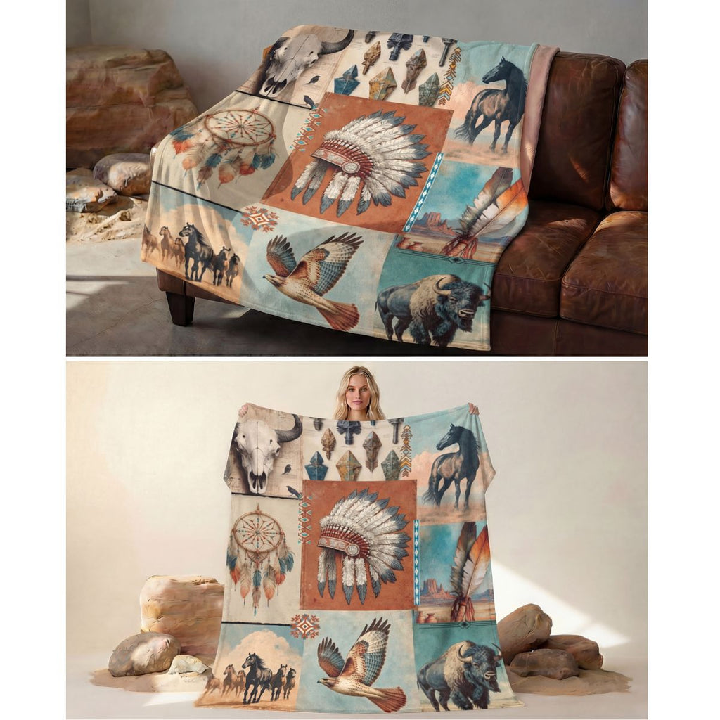 Baha Ranch Bohemian Dreams Minky Soft Throw Blanket 60" X 80" Made in America by Baha Ranch Western Wear - product image 2