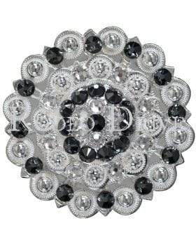 Black & Clear Bright Silver Berry Jacket European Crystal