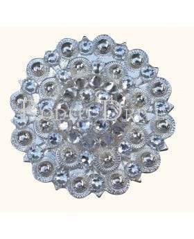 Clear Bright Silver Berry Jacket European Crystal Concho