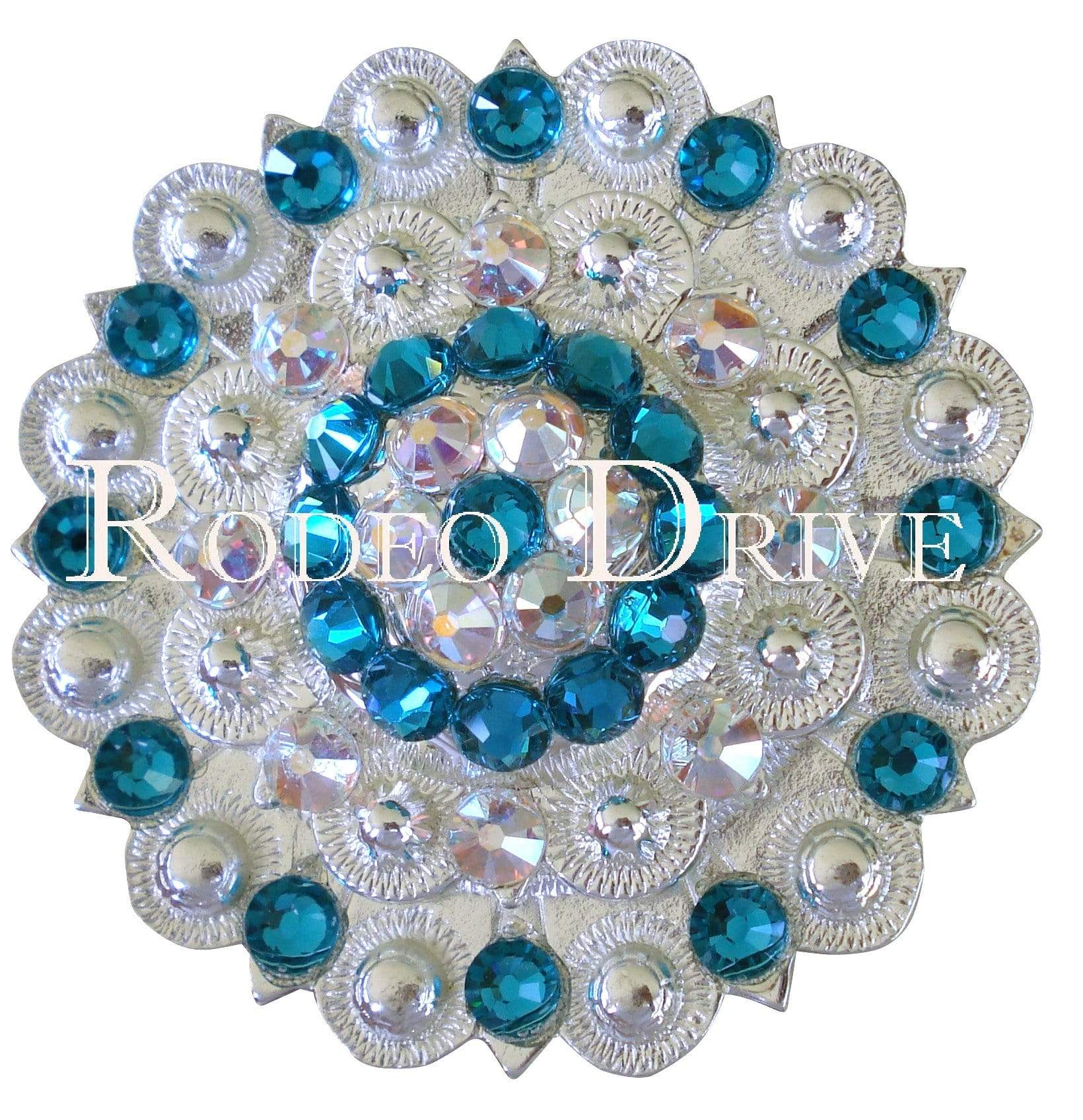 Teal & AB Bright Silver Berry Jacket European Crystal