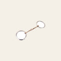 BAR H EQUINE Broken Twisted Wire Copper Mouth O Ring Snaffle Bit | Bits for Horses Horse and bridles