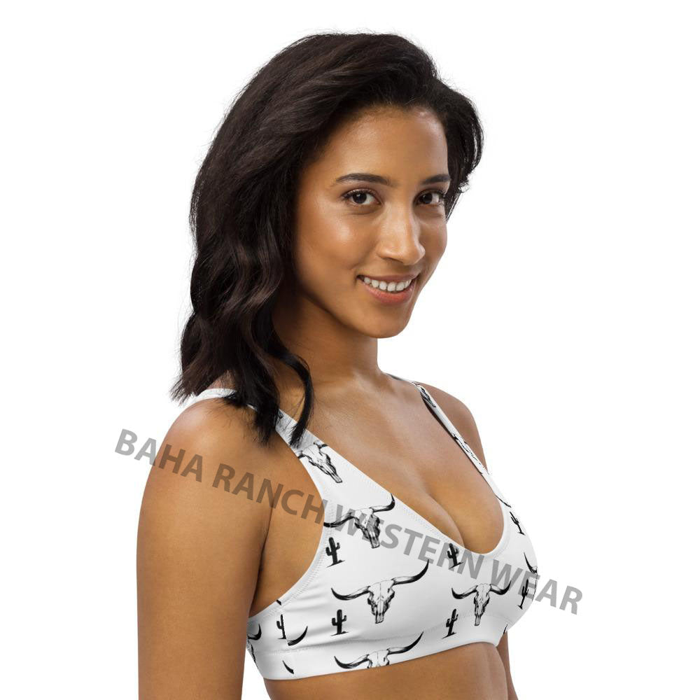 Yeehaw Bullhead Cactus Bikini Top by Baha Ranch Western Wear - product image 5