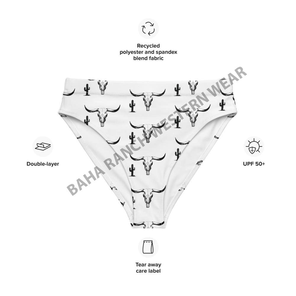 Yeehaw Bullhead Cactus Bikini Bottom by Baha Ranch Western Wear - product image 5