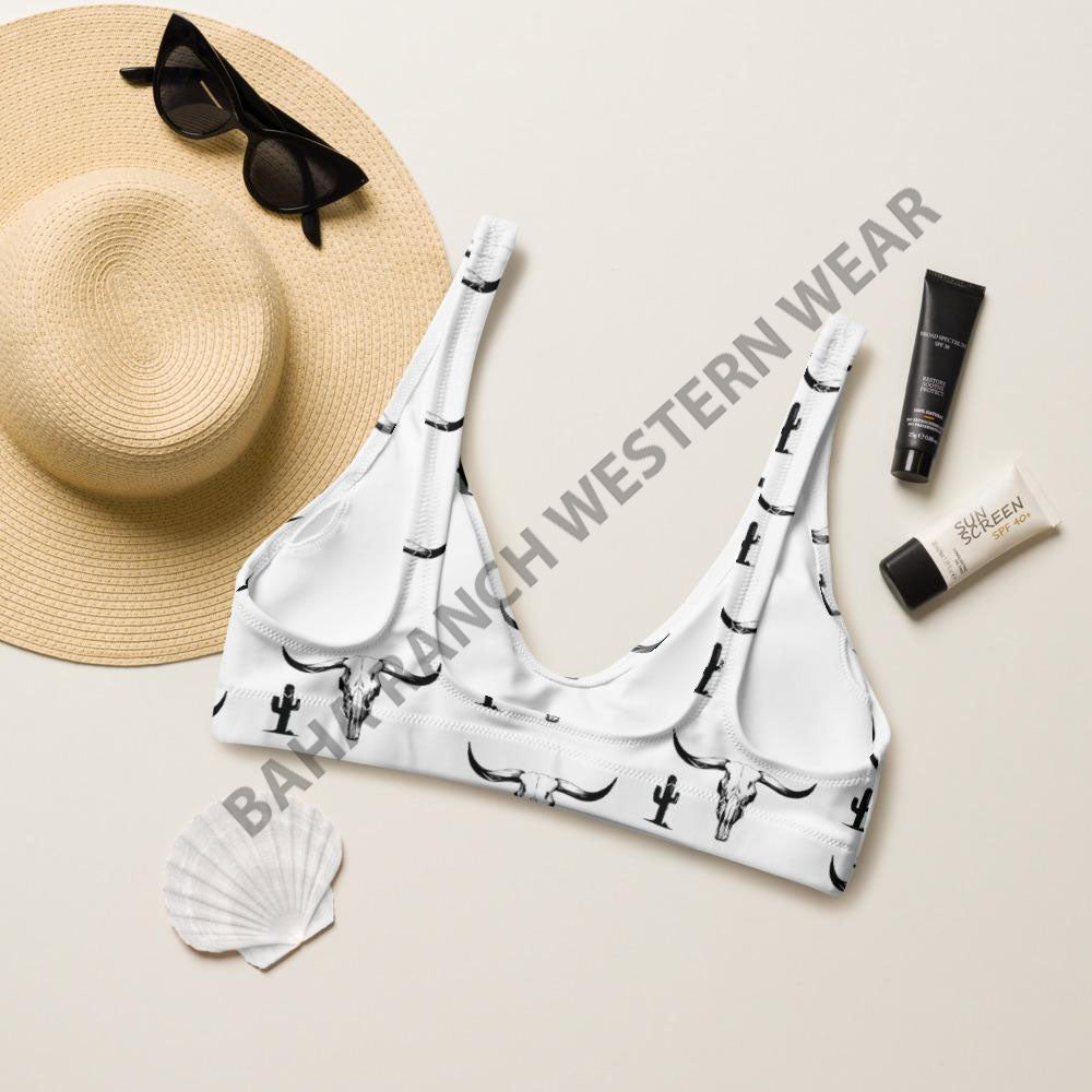 Yeehaw Bullhead Cactus Bikini Top by Baha Ranch Western Wear - product image 2