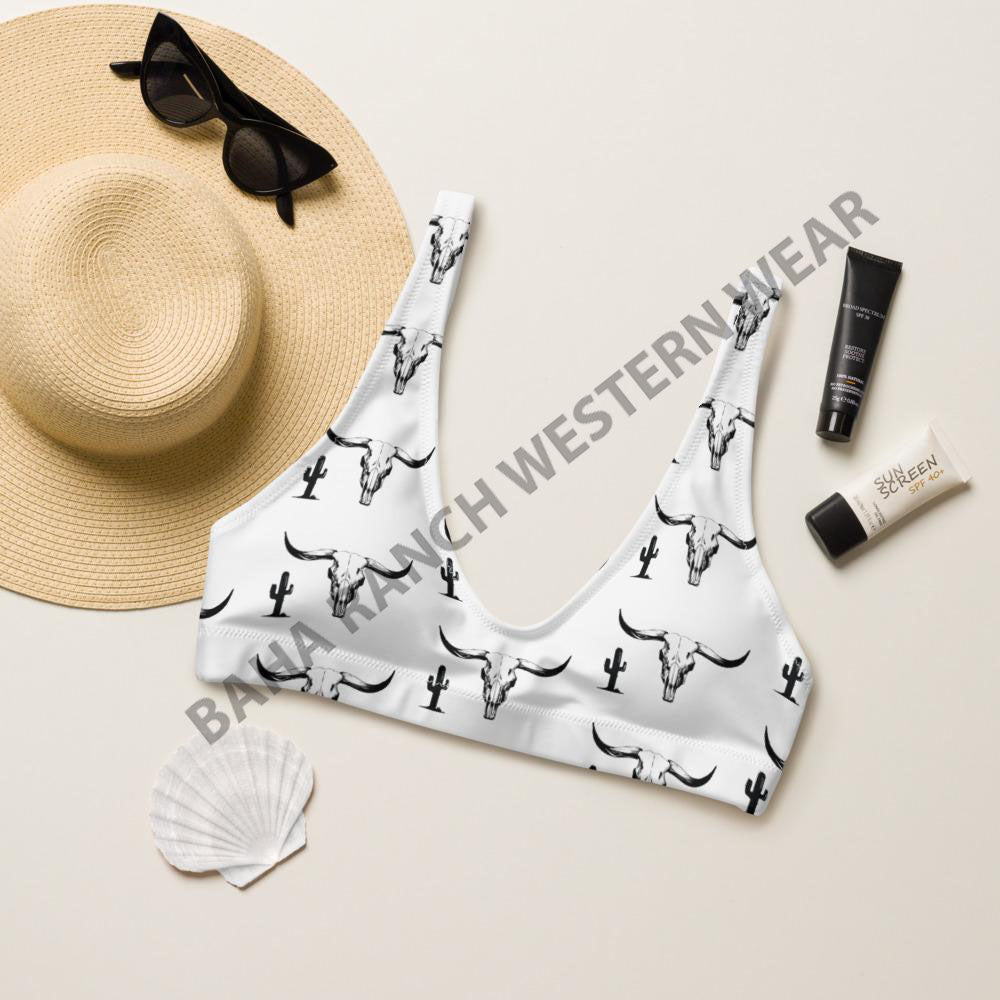 Yeehaw Bullhead Cactus Bikini Top by Baha Ranch Western Wear